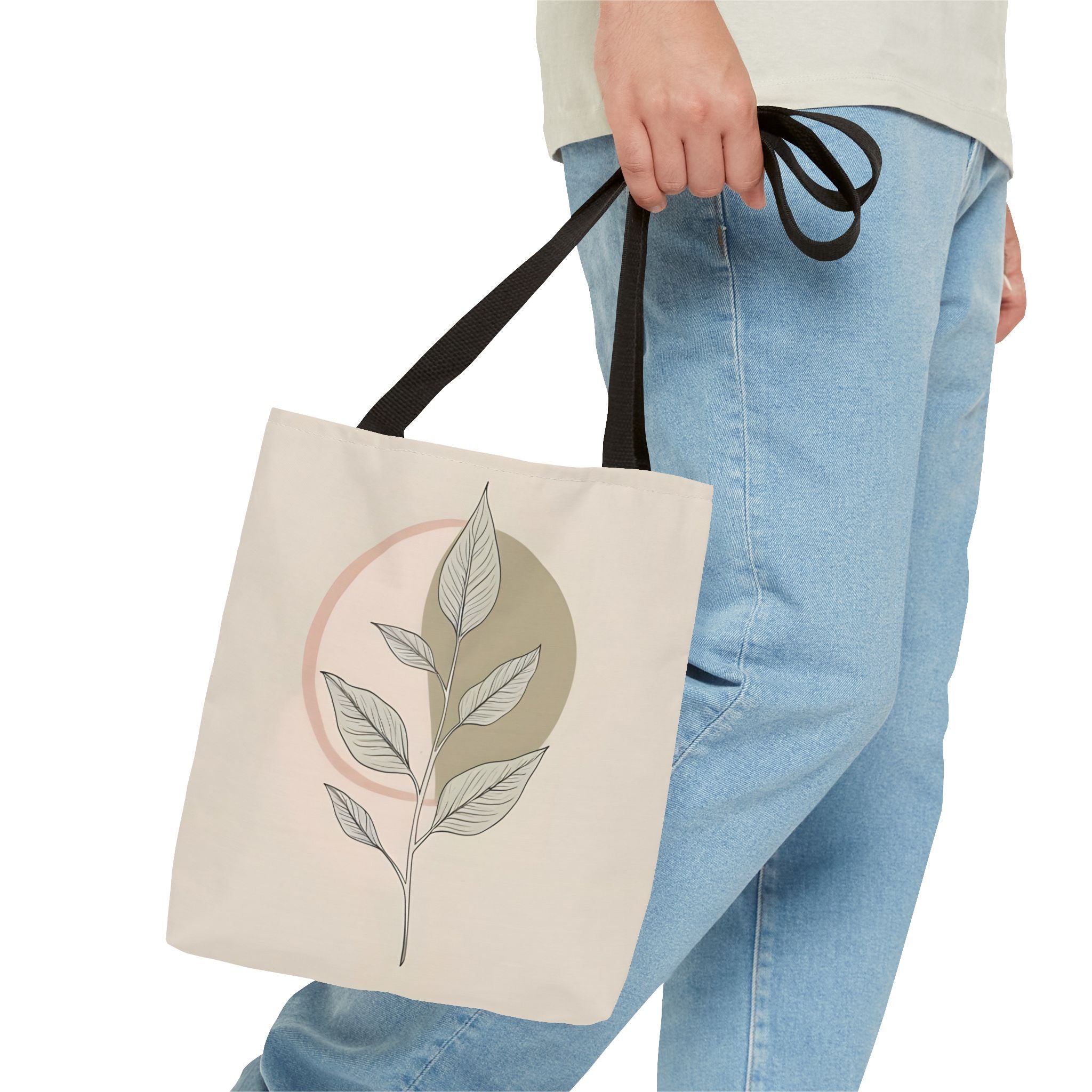 Botanical Inspirational Tote Bag, Eco-Friendly Shopper, Quote Tote for Plant Lovers, Canvas Carry-All, Gift for Her