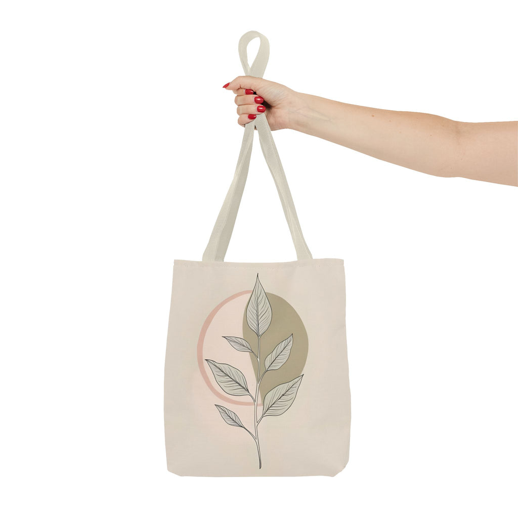 Botanical Inspirational Tote Bag, Eco-Friendly Shopper, Quote Tote for Plant Lovers, Canvas Carry-All, Gift for Her
