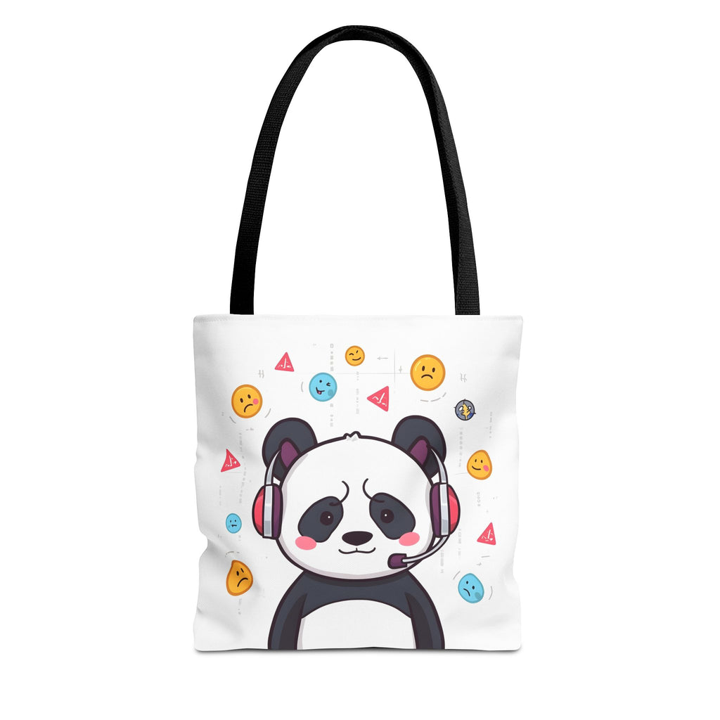 Panda Mood Tote Bag, Cute Animal Bag, Funny Tote for Emotions, Stylish Reusable Shopping Bag, Gift for Panda Lovers, Fun Vegan Tote