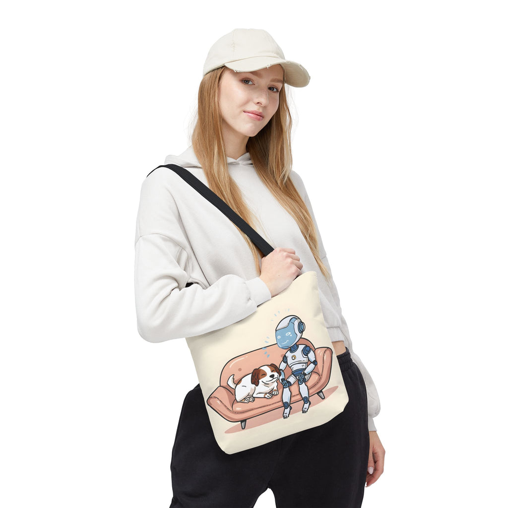 AI Therapy Session Tote | Funny Cartoon Bag for Digital Minds
