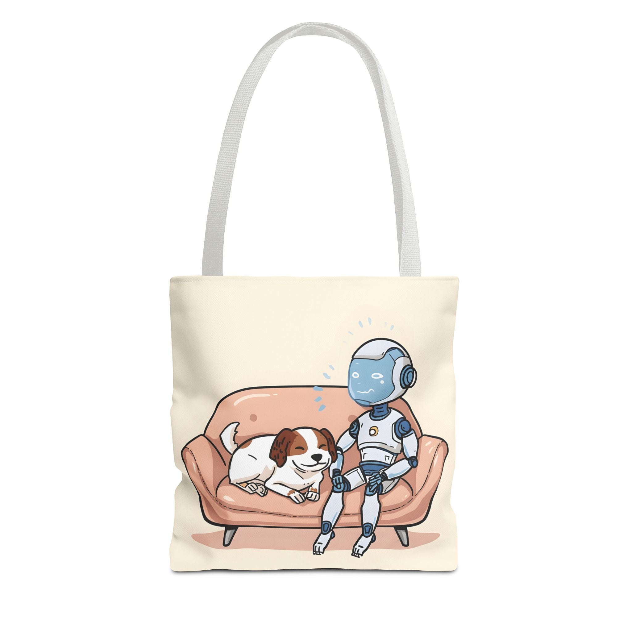 AI Therapy Session Tote | Funny Cartoon Bag for Digital Minds