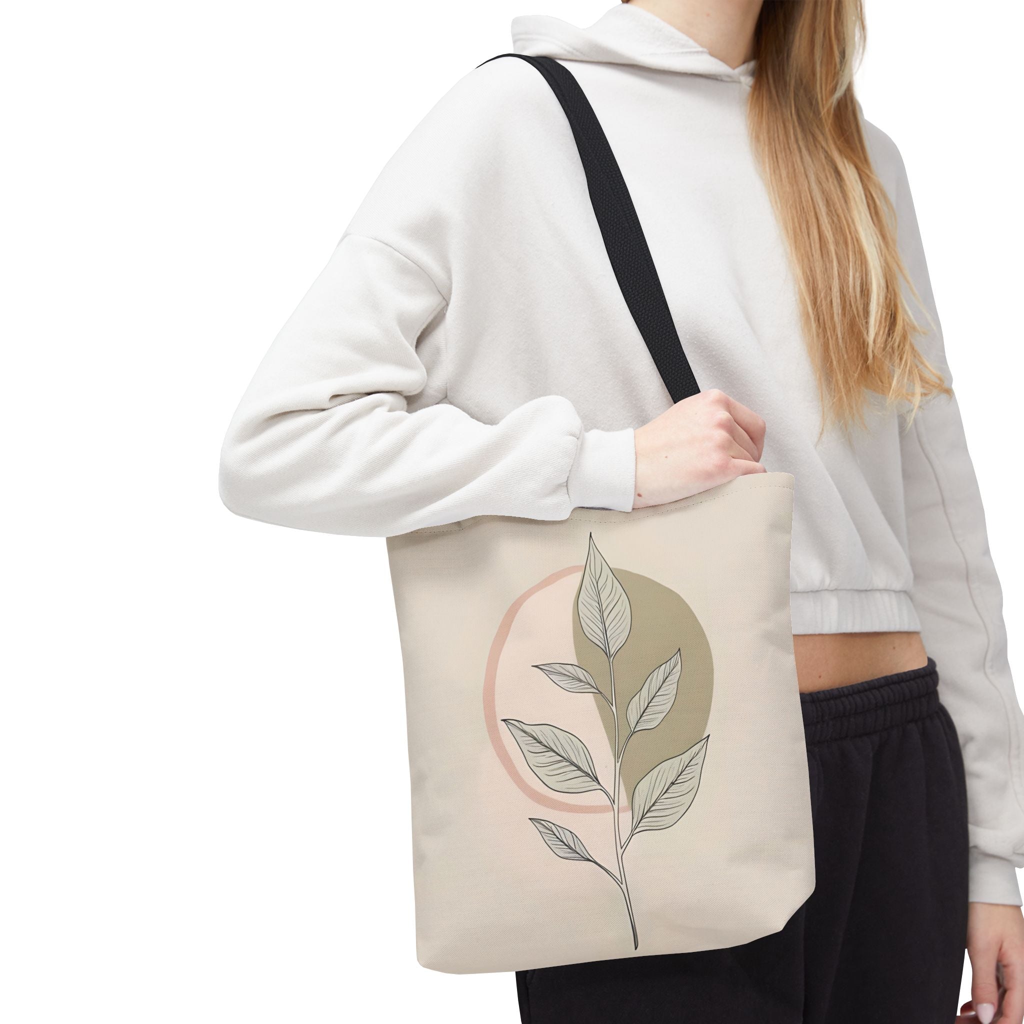 Botanical Inspirational Tote Bag, Eco-Friendly Shopper, Quote Tote for Plant Lovers, Canvas Carry-All, Gift for Her