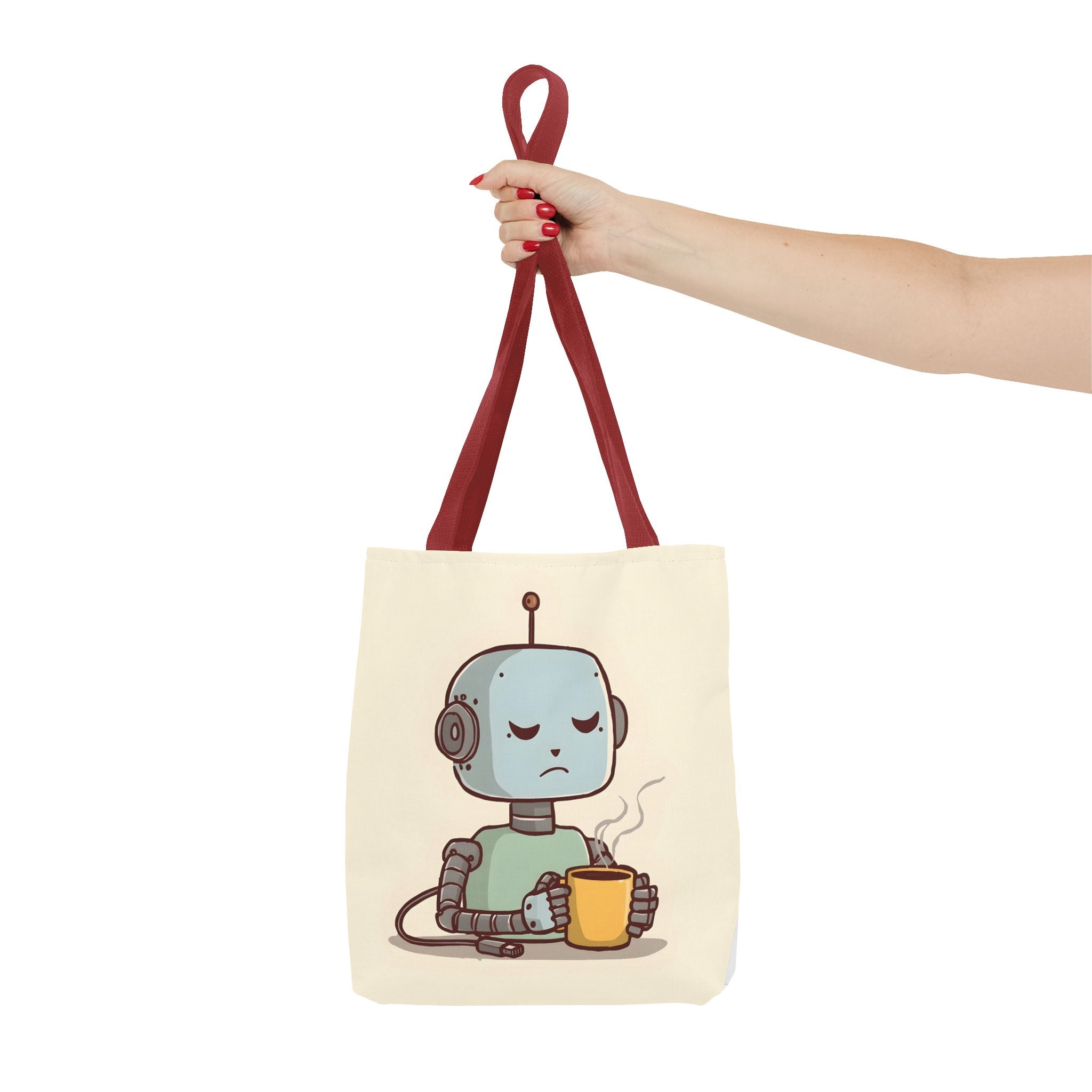 Even I Need a Coffee Break Tote Bag | Funny AI-Inspired Gift for Coffee Lovers