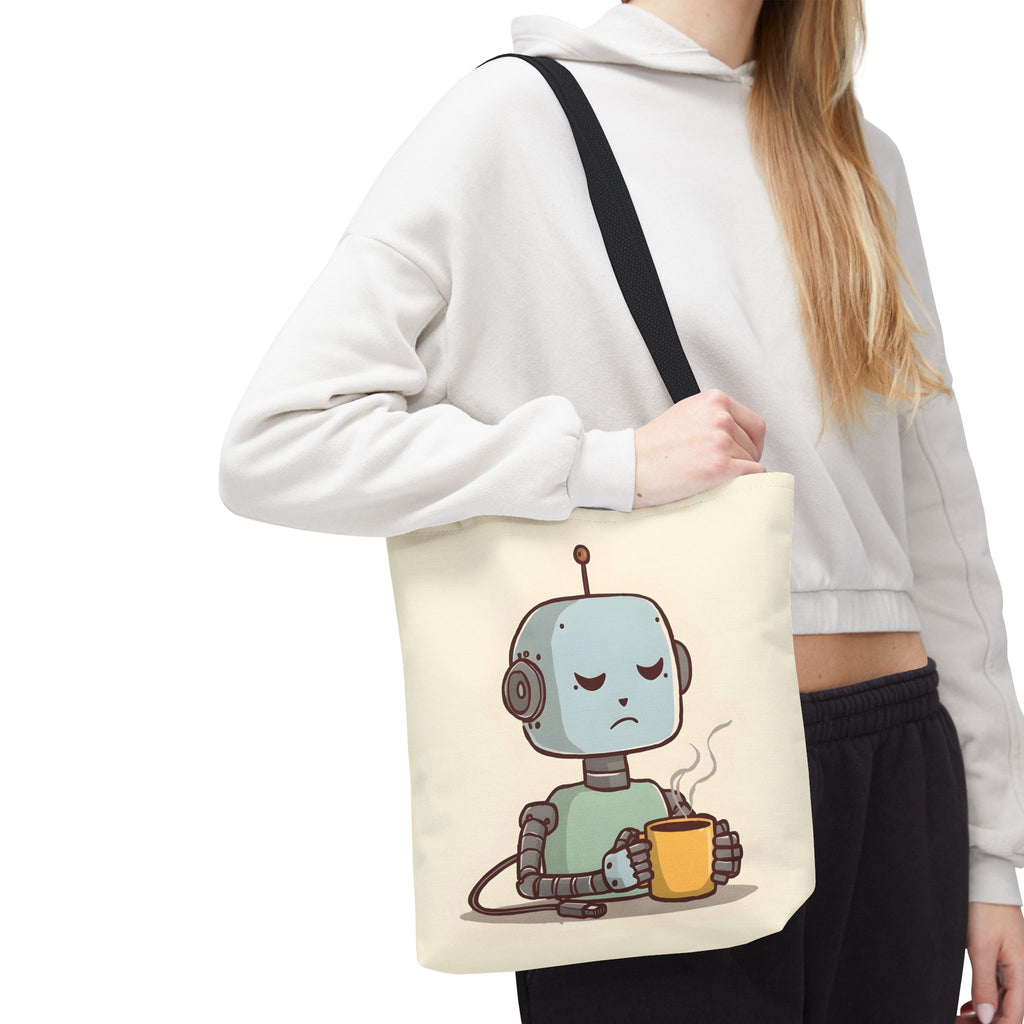 Even I Need a Coffee Break Tote Bag | Funny AI-Inspired Gift for Coffee Lovers