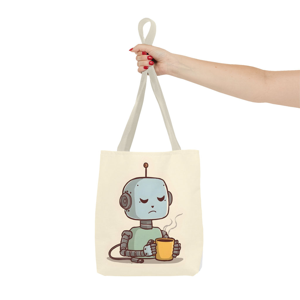 Even I Need a Coffee Break Tote Bag | Funny AI-Inspired Gift for Coffee Lovers