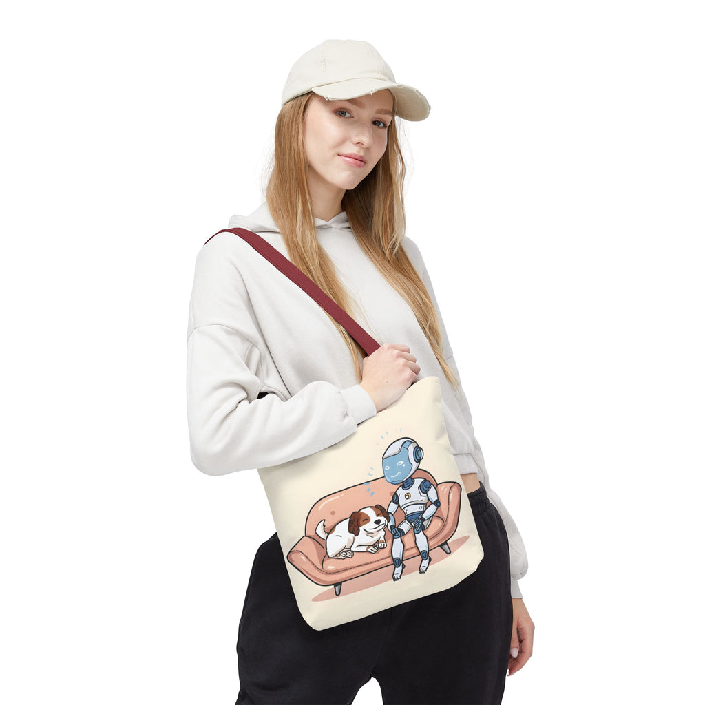 AI Therapy Session Tote | Funny Cartoon Bag for Digital Minds