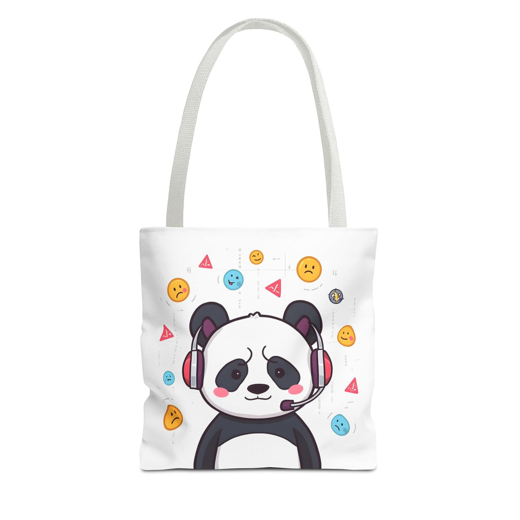 Panda Mood Tote Bag, Cute Animal Bag, Funny Tote for Emotions, Stylish Reusable Shopping Bag, Gift for Panda Lovers, Fun Vegan Tote