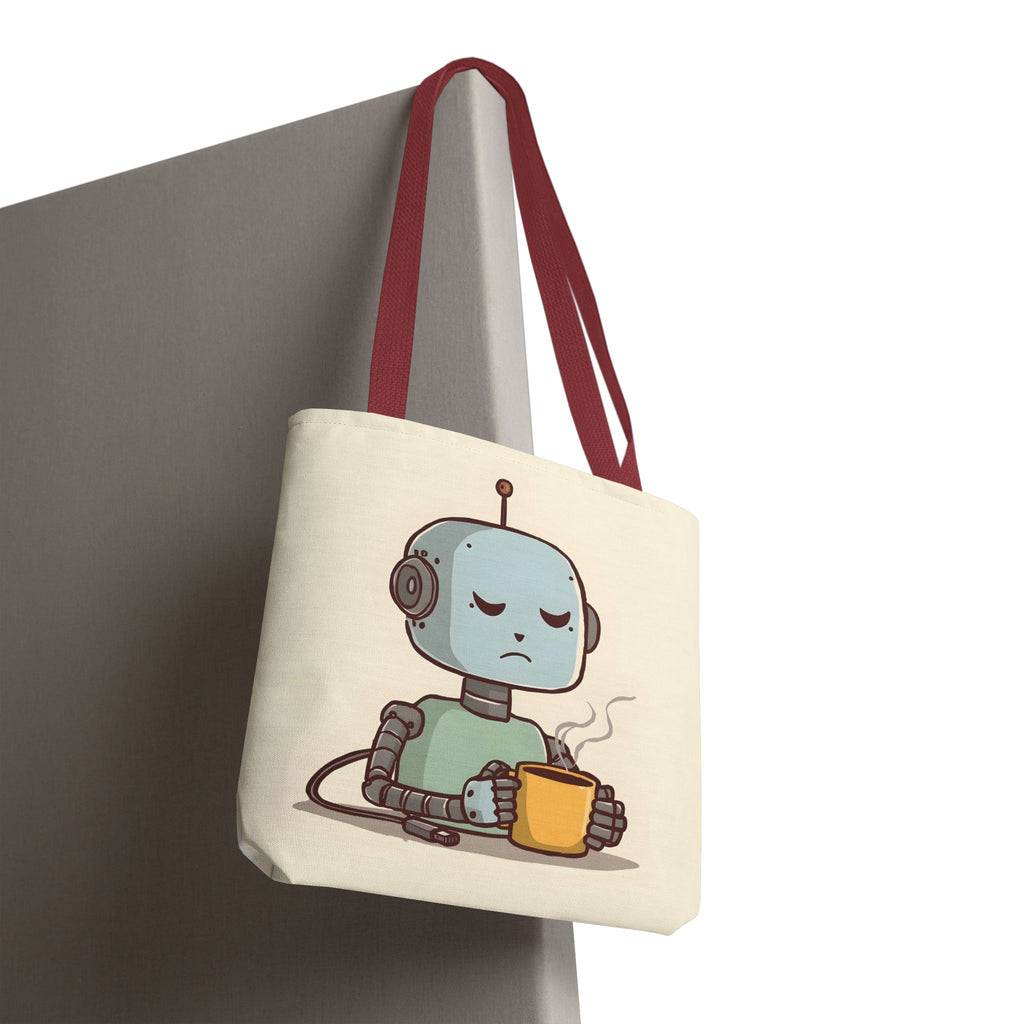 Even I Need a Coffee Break Tote Bag | Funny AI-Inspired Gift for Coffee Lovers