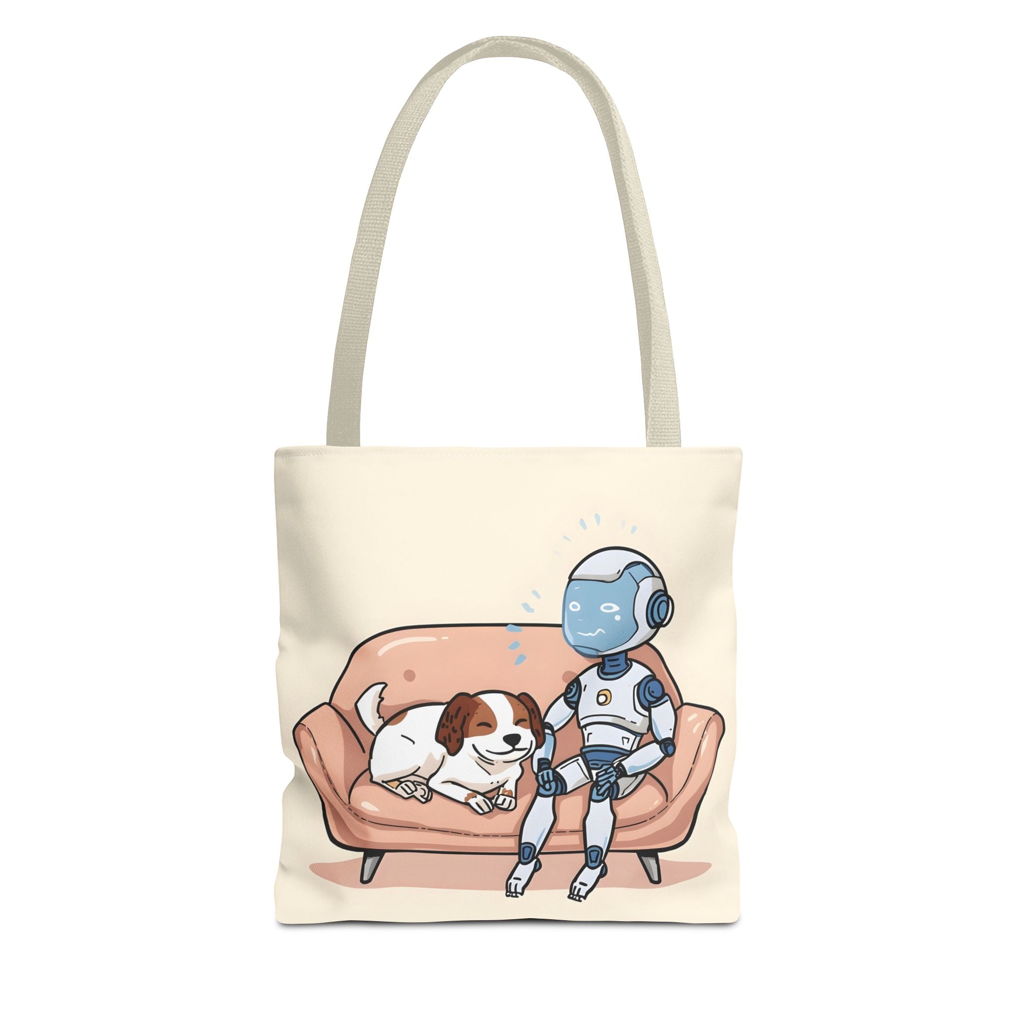 AI Therapy Session Tote | Funny Cartoon Bag for Digital Minds
