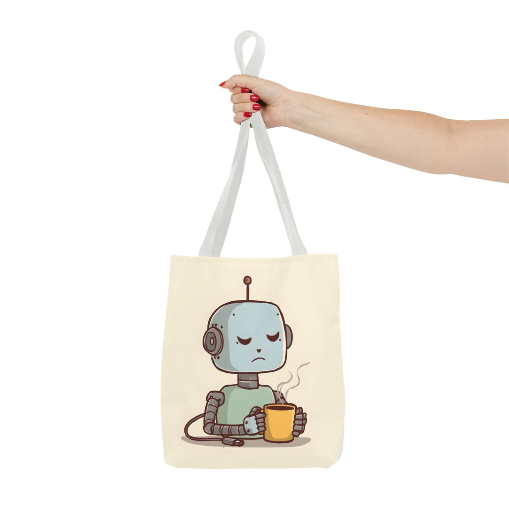 Even I Need a Coffee Break Tote Bag | Funny AI-Inspired Gift for Coffee Lovers