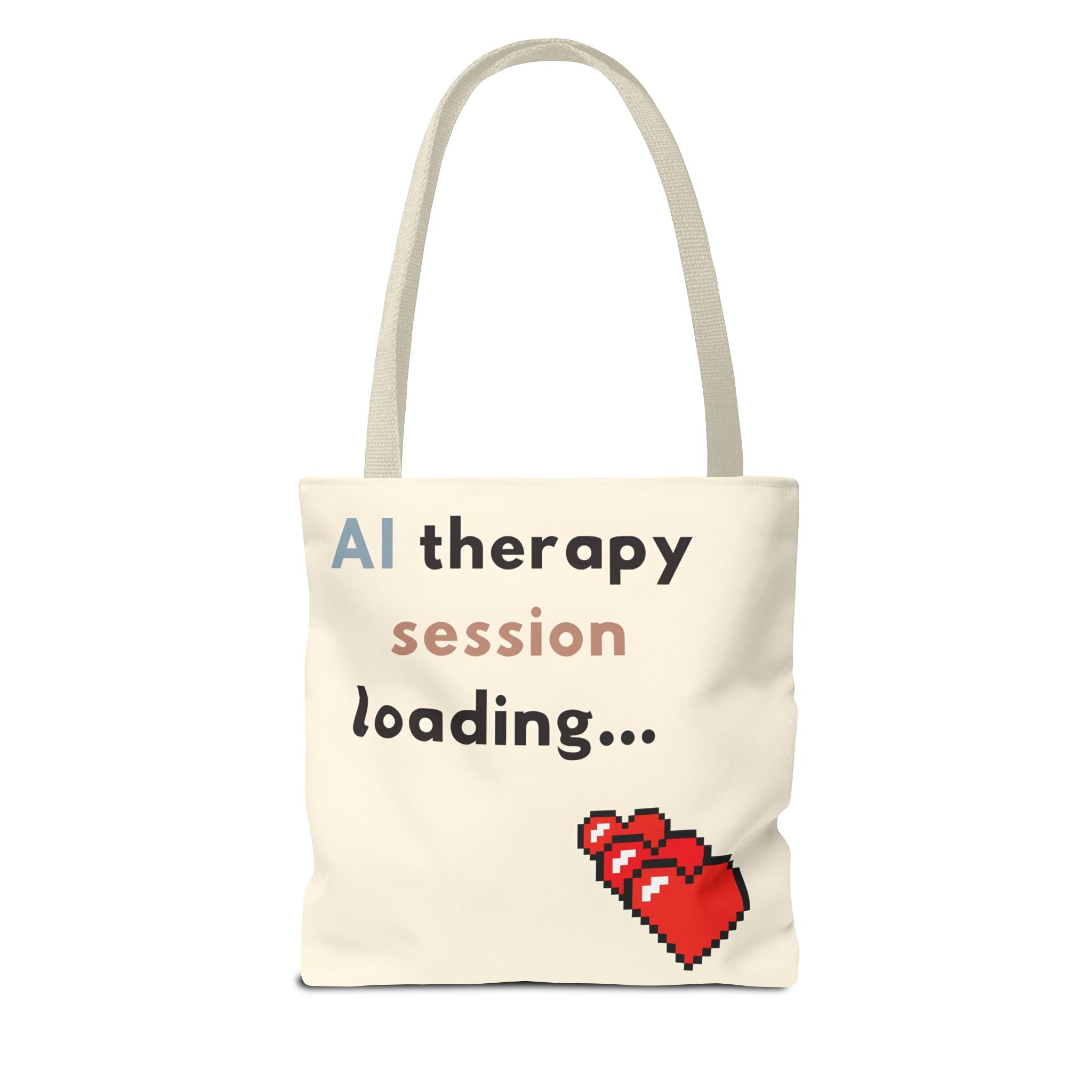 AI Therapy Session Tote | Funny Cartoon Bag for Digital Minds