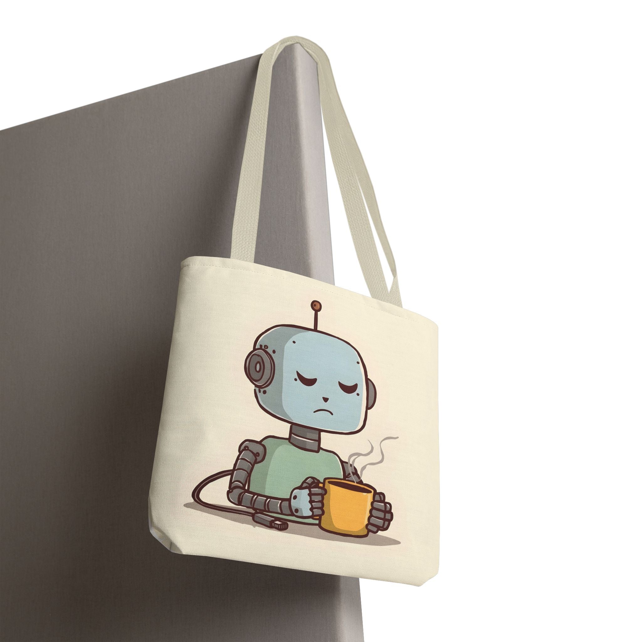 Even I Need a Coffee Break Tote Bag | Funny AI-Inspired Gift for Coffee Lovers