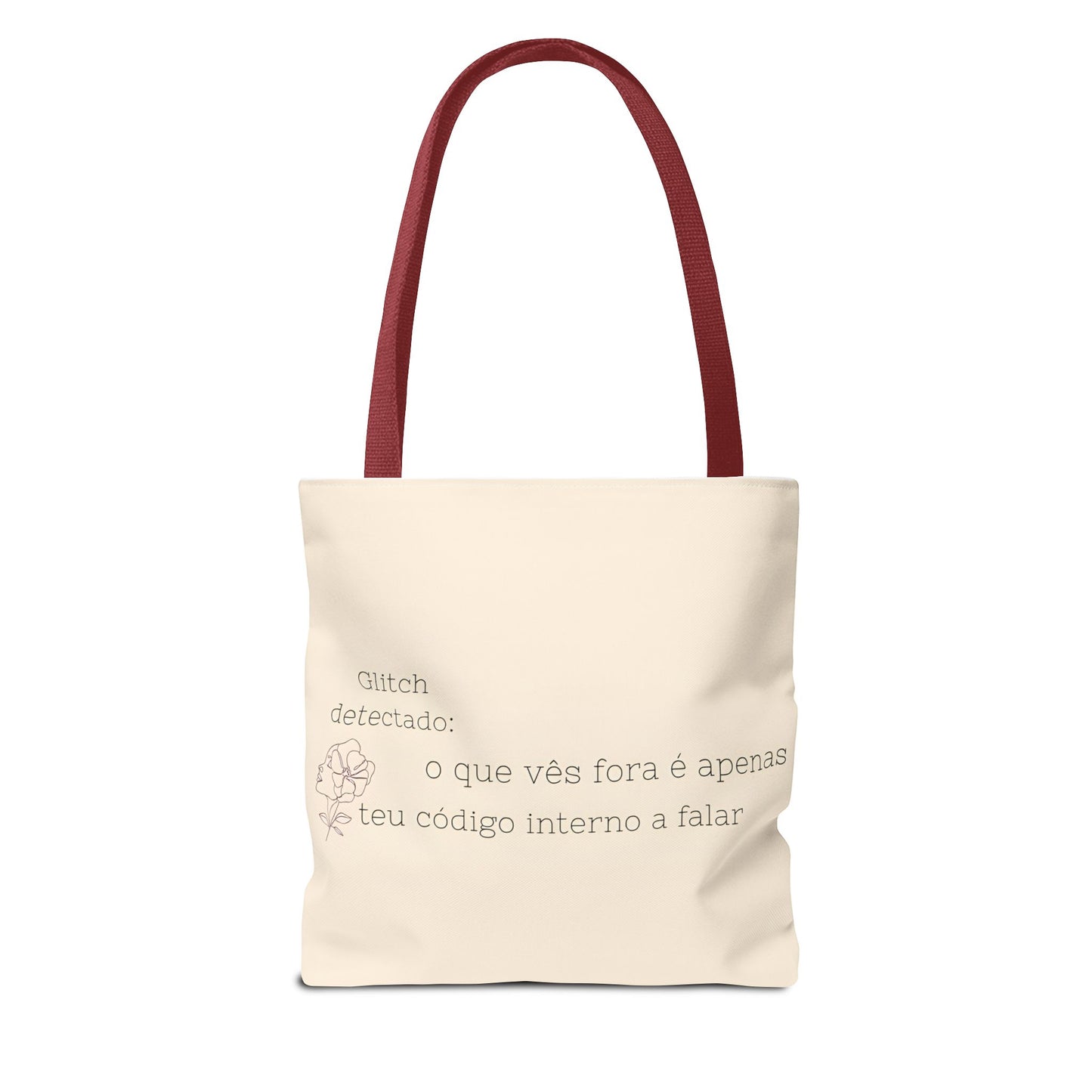 Glitch Detectado Tote Bag – O que vês fora é o teu código interno a falar