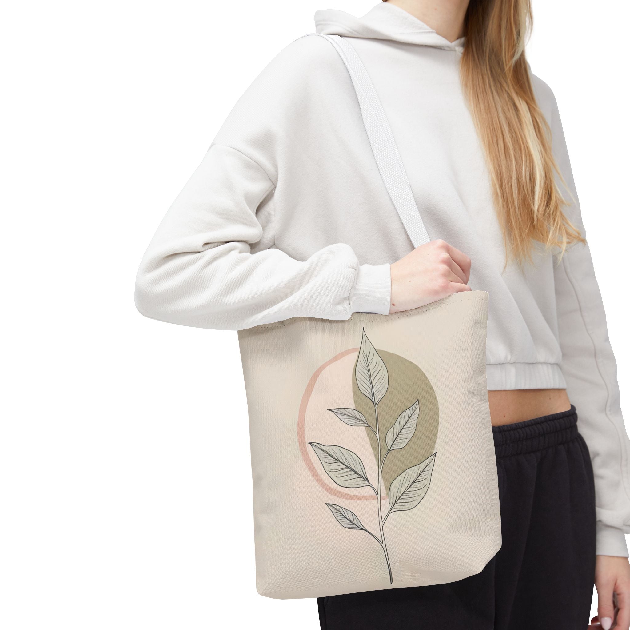 Botanical Inspirational Tote Bag, Eco-Friendly Shopper, Quote Tote for Plant Lovers, Canvas Carry-All, Gift for Her
