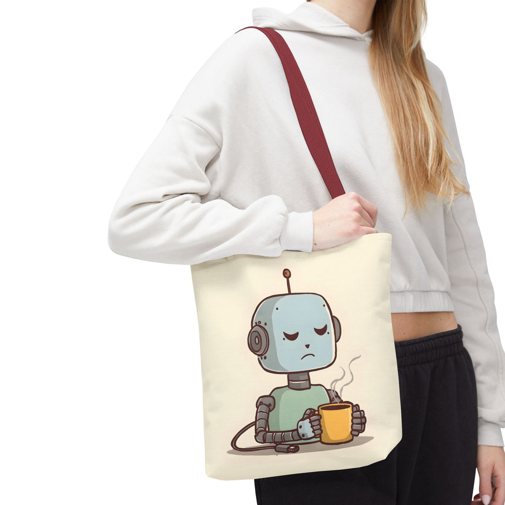 Even I Need a Coffee Break Tote Bag | Funny AI-Inspired Gift for Coffee Lovers
