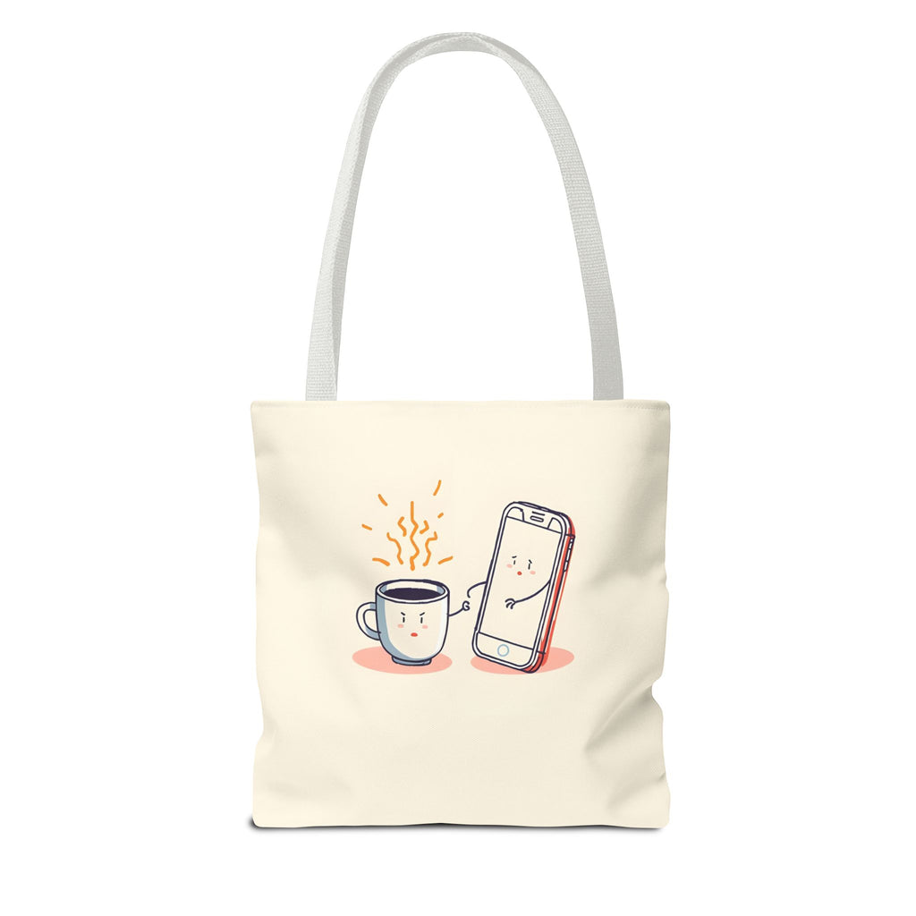 Tote Bag  "Se der bug é só me reiniciar com café" – Tote Bag Divertida e Estilosa