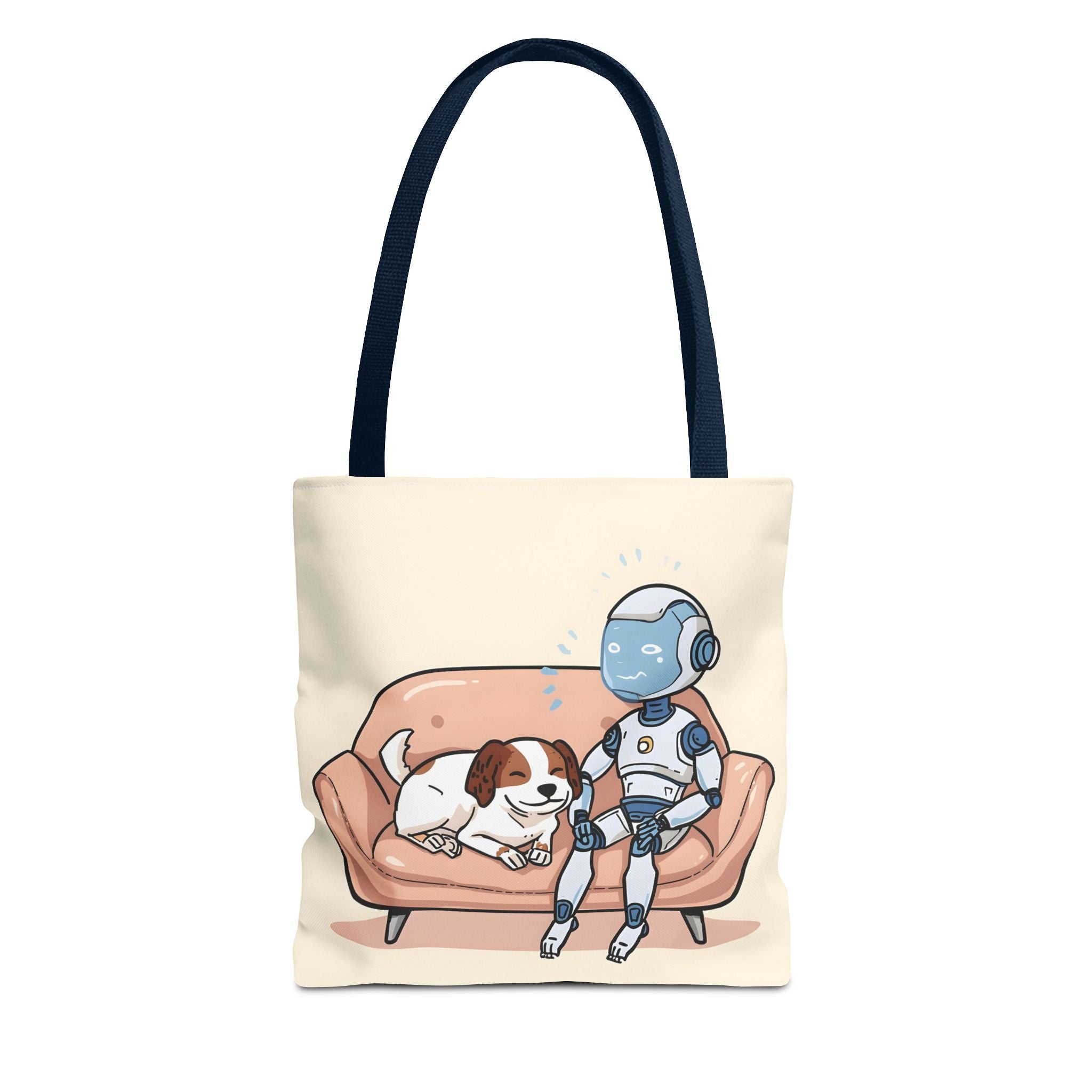 AI Therapy Session Tote | Funny Cartoon Bag for Digital Minds