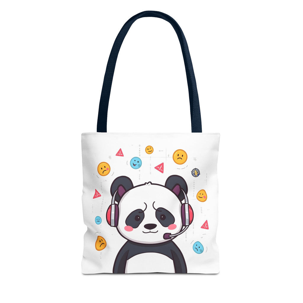Panda Mood Tote Bag, Cute Animal Bag, Funny Tote for Emotions, Stylish Reusable Shopping Bag, Gift for Panda Lovers, Fun Vegan Tote