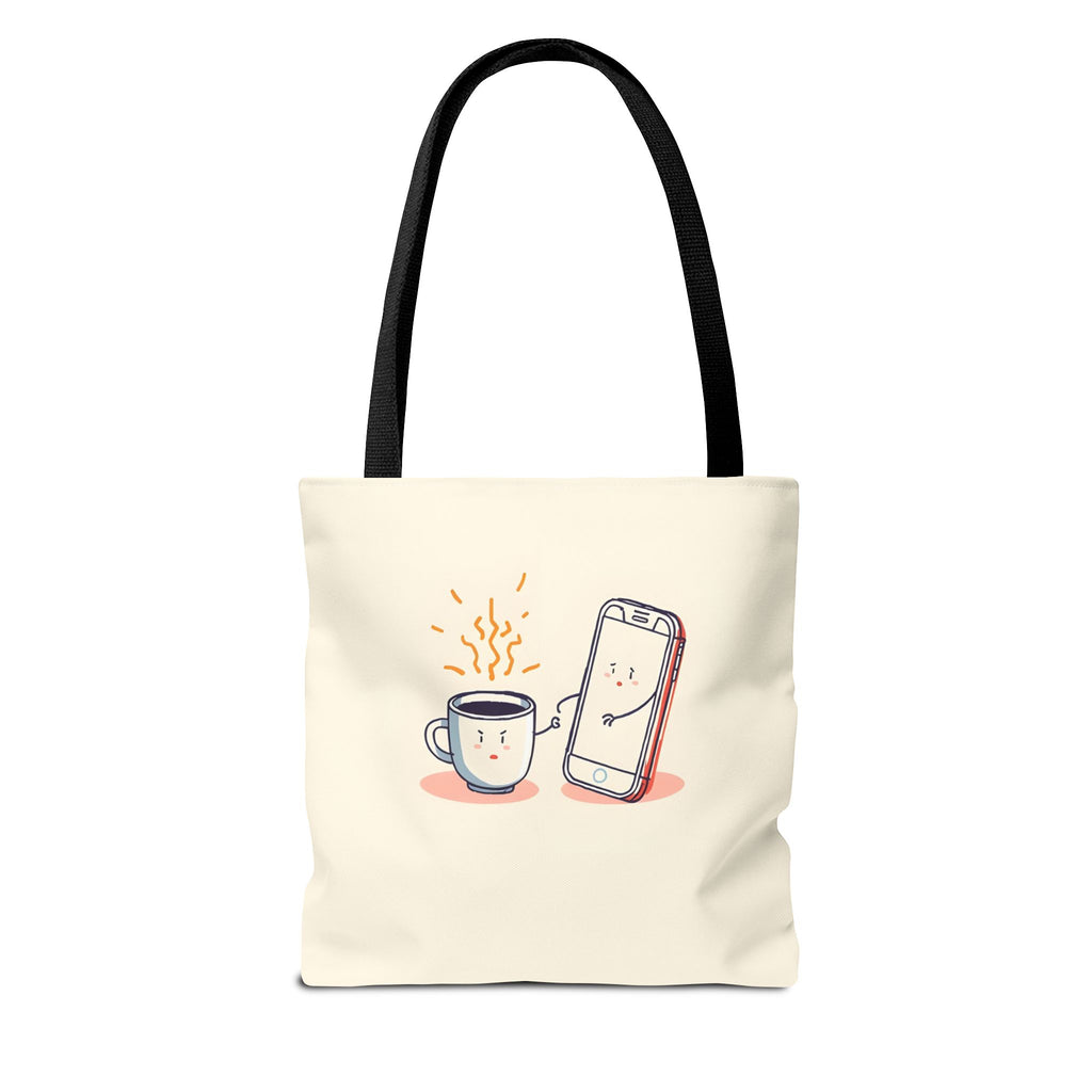 Tote Bag  "Se der bug é só me reiniciar com café" – Tote Bag Divertida e Estilosa