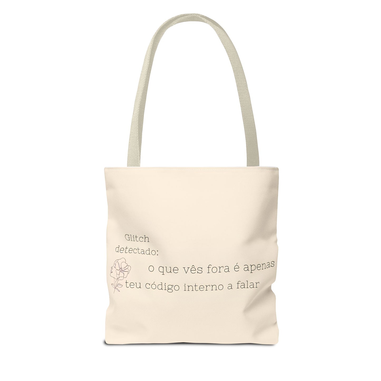 Glitch Detectado Tote Bag – O que vês fora é o teu código interno a falar