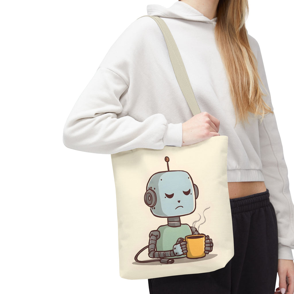 Even I Need a Coffee Break Tote Bag | Funny AI-Inspired Gift for Coffee Lovers