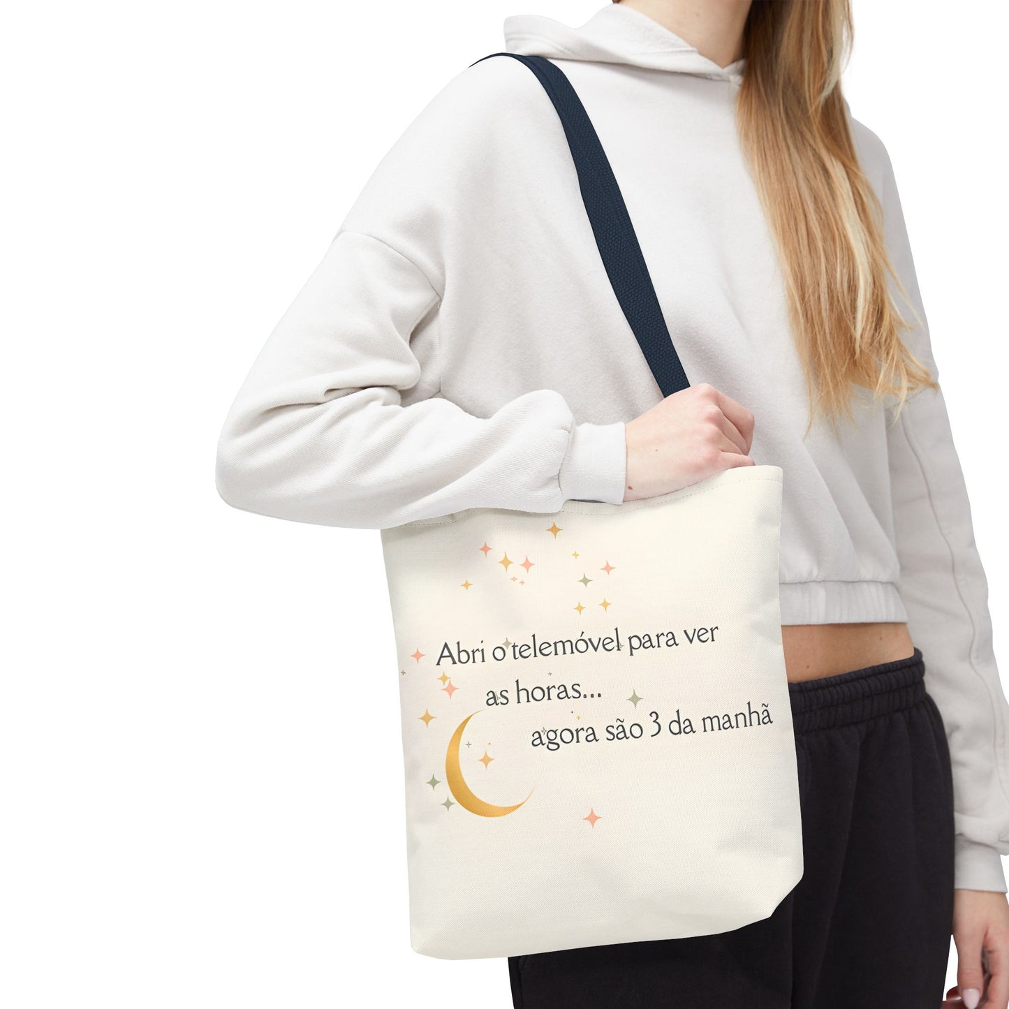 3 da Manhã Tote Bag – Abri o Telemóvel e… Já são 3 da Manhã