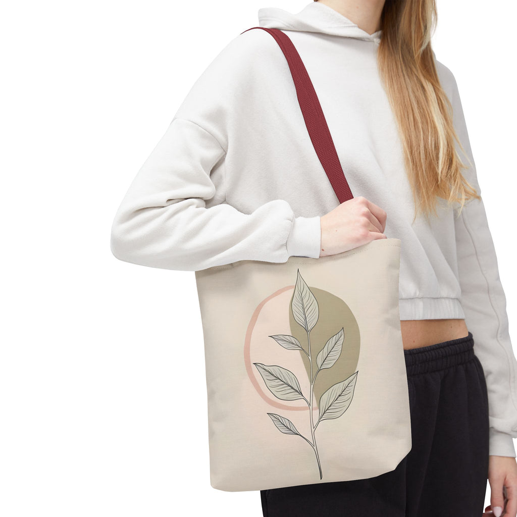 Botanical Inspirational Tote Bag, Eco-Friendly Shopper, Quote Tote for Plant Lovers, Canvas Carry-All, Gift for Her