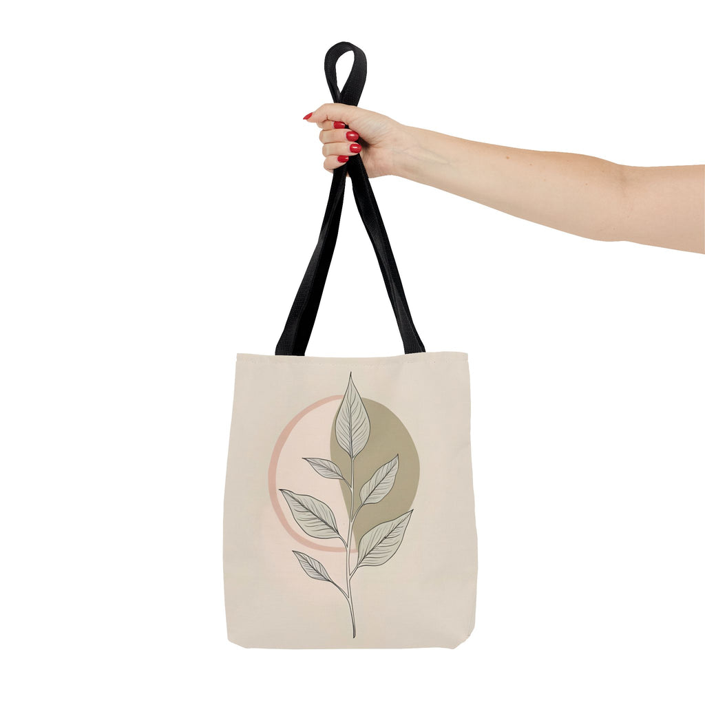 Botanical Inspirational Tote Bag, Eco-Friendly Shopper, Quote Tote for Plant Lovers, Canvas Carry-All, Gift for Her