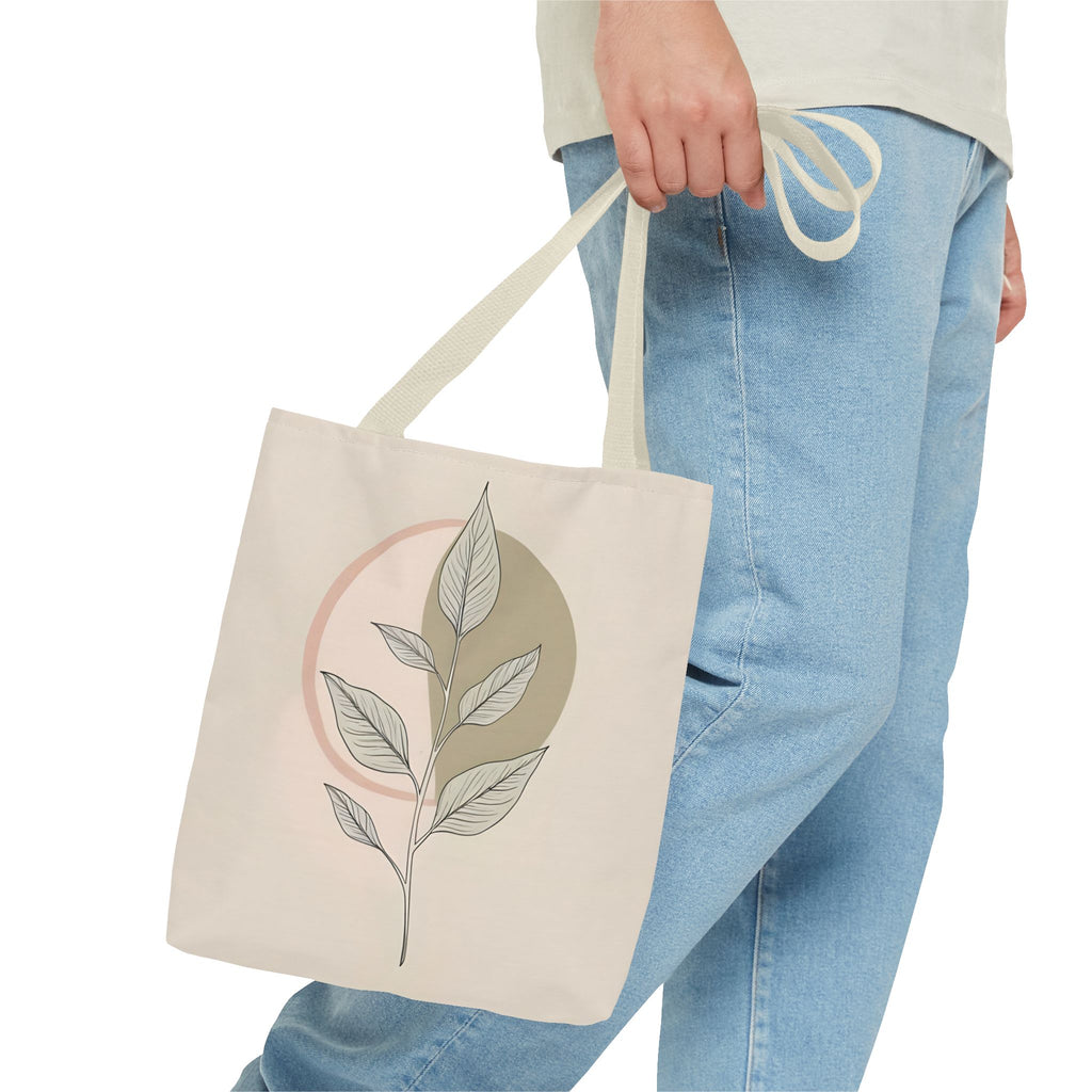 Botanical Inspirational Tote Bag, Eco-Friendly Shopper, Quote Tote for Plant Lovers, Canvas Carry-All, Gift for Her
