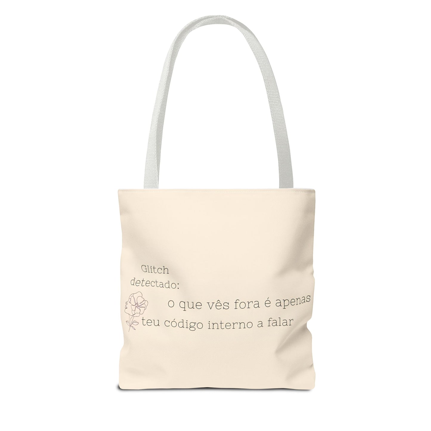 Glitch Detectado Tote Bag – O que vês fora é o teu código interno a falar