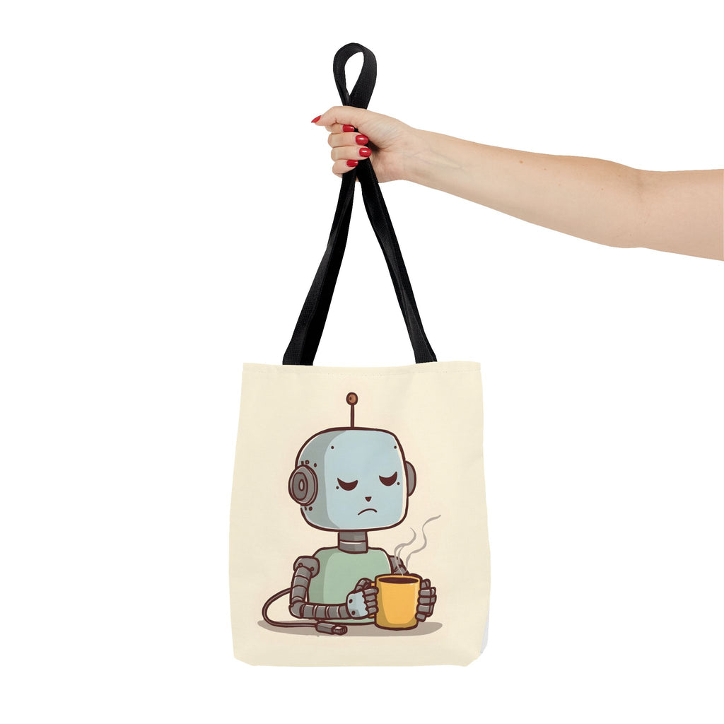 Even I Need a Coffee Break Tote Bag | Funny AI-Inspired Gift for Coffee Lovers